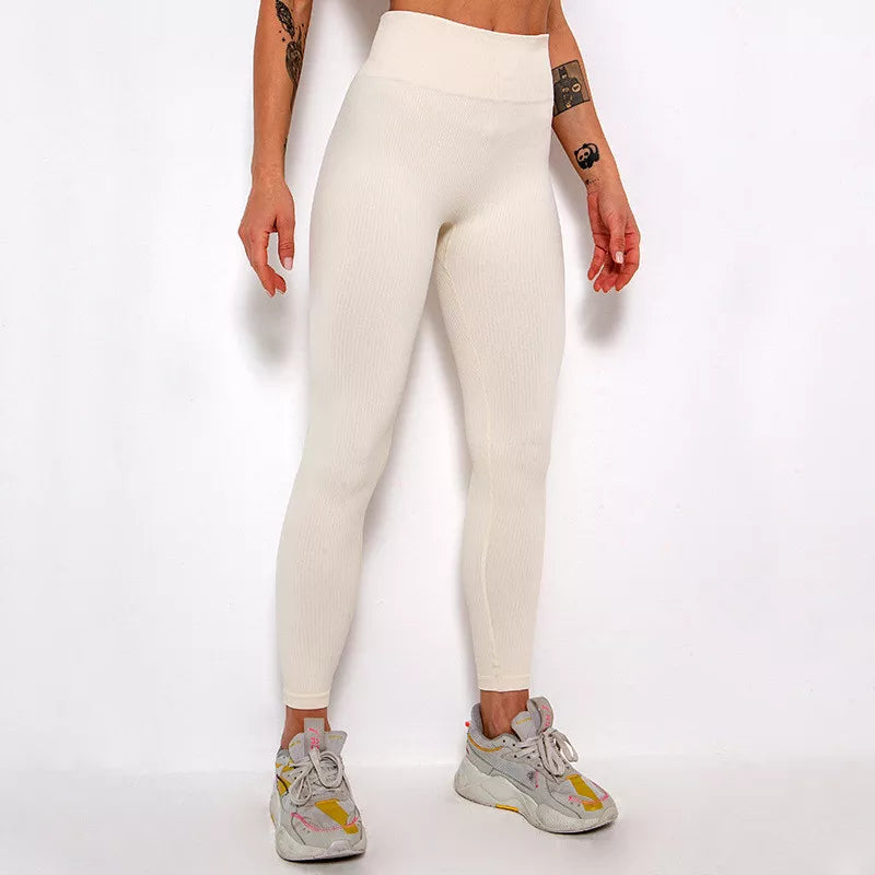 Ribbed Seamless High Waisted Leggings