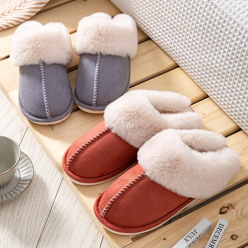 Plush Warm Home Slippers