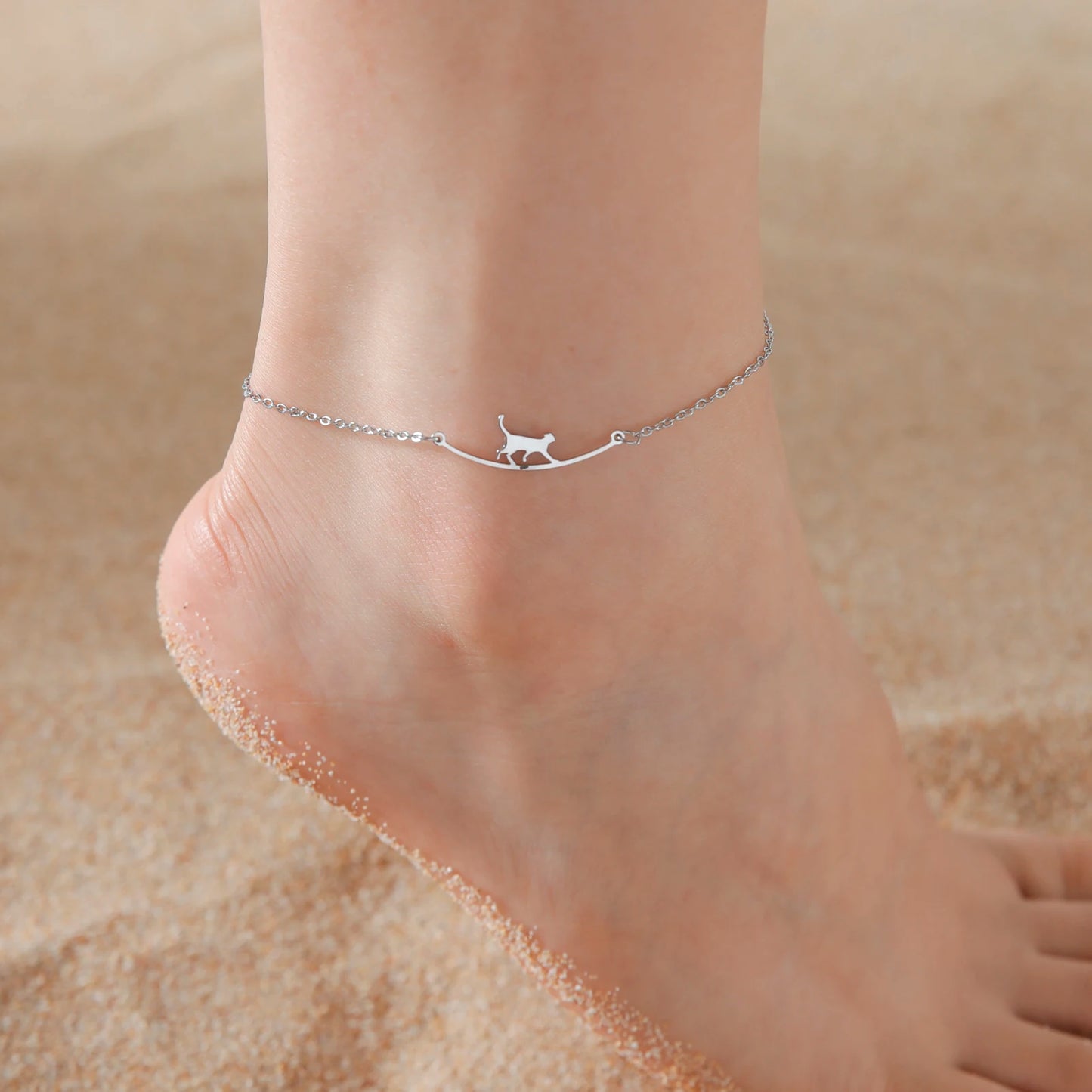 Cute Stainless Steel charm Anklet