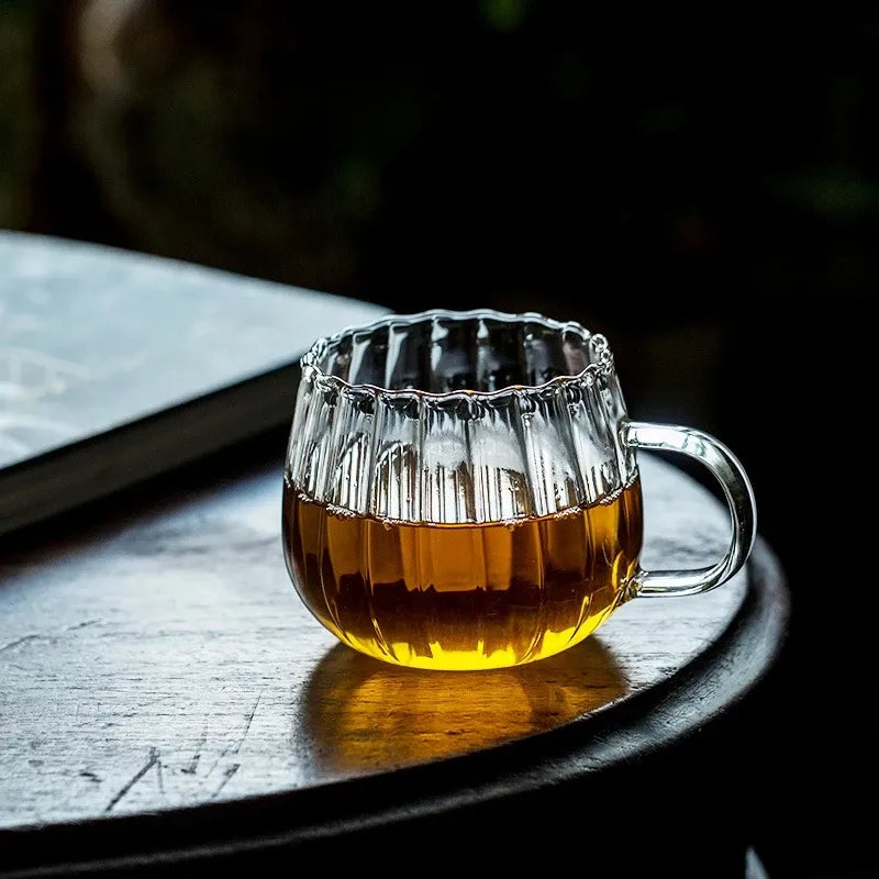 Heat-Resistant  Glass Pumpkin Mug