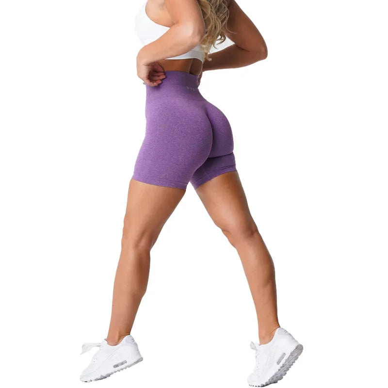 Seamless Pro Elastic Breathable Hip-lifting  Spandex Shorts