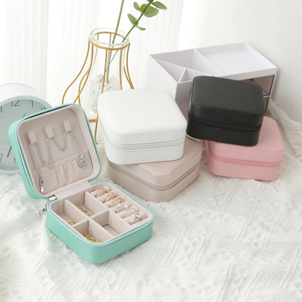 Earring Ring Necklace Storage Box Holder Organizer