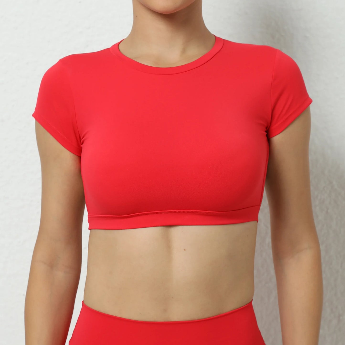 Breathable Backless Sports Crop Top