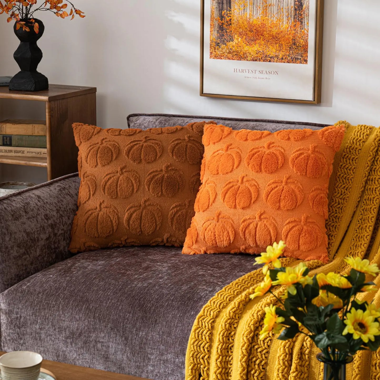 Pumpkin Fall Decorative Throw Pillow Covers