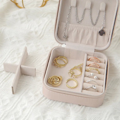 Earring Ring Necklace Storage Box Holder Organizer