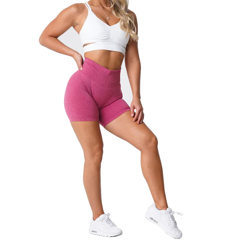 Seamless Pro Elastic Breathable Hip-lifting  Spandex Shorts