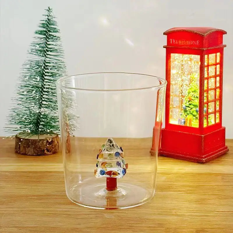 Christmas Tree Glass Cup