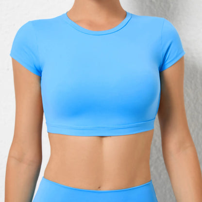 Breathable Backless Sports Crop Top