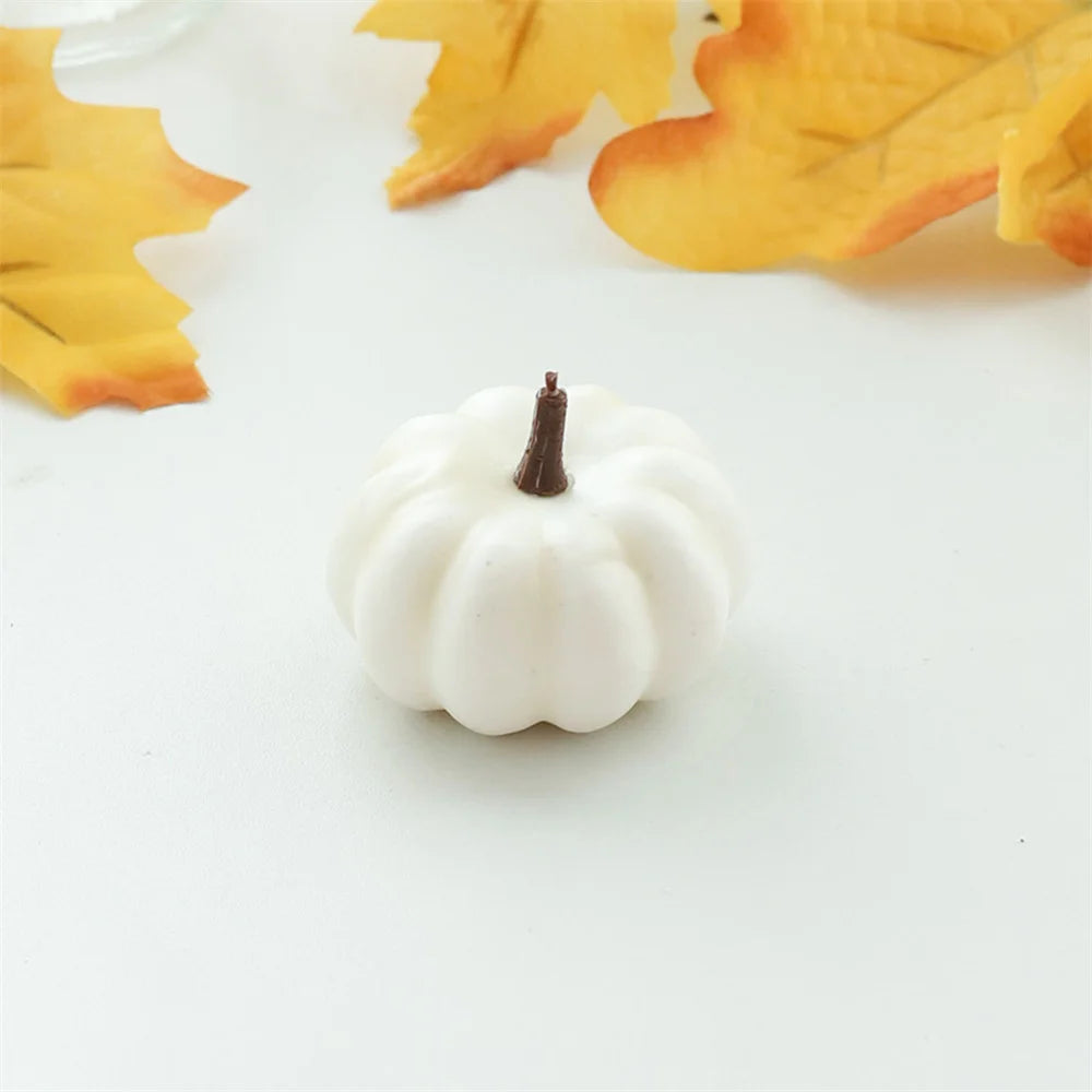 9pcs Random Mixed Mini Artificial Halloween Pumpkin Decor