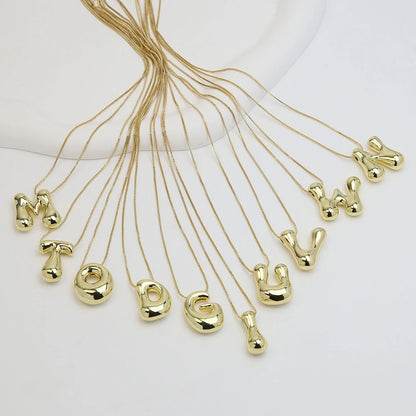 A-Z Bubble Letter Necklace