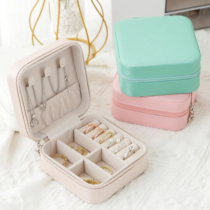 Earring Ring Necklace Storage Box Holder Organizer