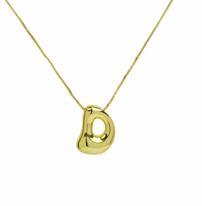 A-Z Bubble Letter Necklace