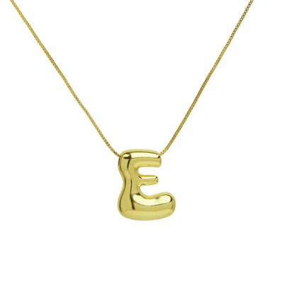 A-Z Bubble Letter Necklace