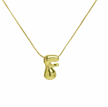 A-Z Bubble Letter Necklace