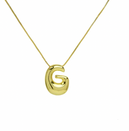 A-Z Bubble Letter Necklace