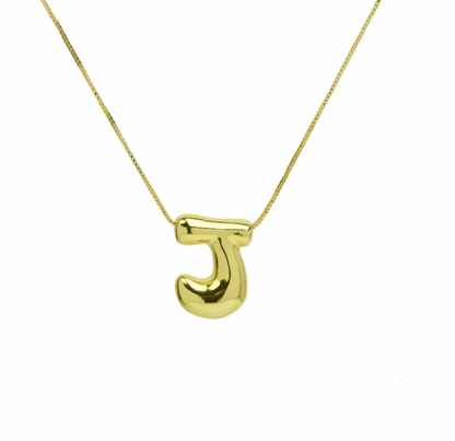 A-Z Bubble Letter Necklace