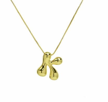 A-Z Bubble Letter Necklace