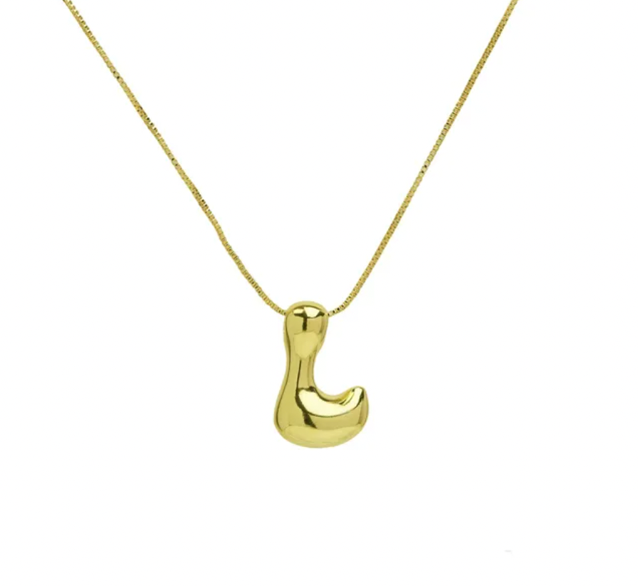 A-Z Bubble Letter Necklace