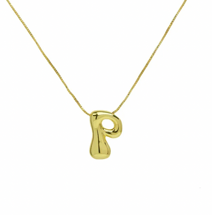 A-Z Bubble Letter Necklace