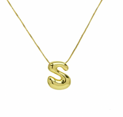 A-Z Bubble Letter Necklace