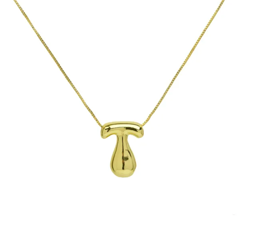 A-Z Bubble Letter Necklace