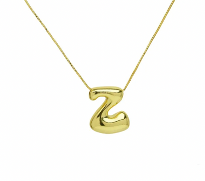 A-Z Bubble Letter Necklace