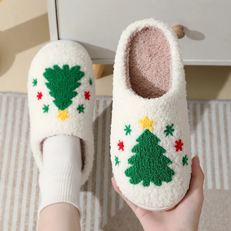 Christmas Fluffy House Slippers