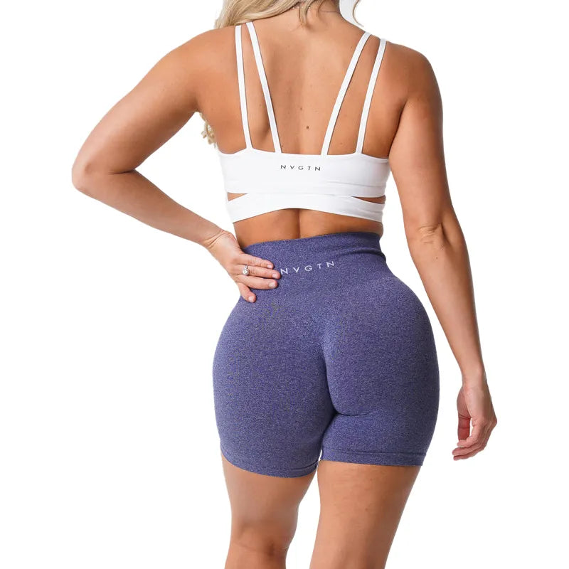 Seamless Pro Elastic Breathable Hip-lifting  Spandex Shorts