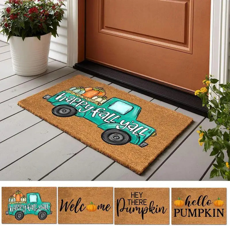 Autumn Welcome Door Mat