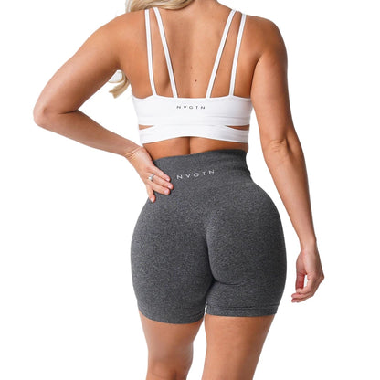 Seamless Pro Elastic Breathable Hip-lifting  Spandex Shorts