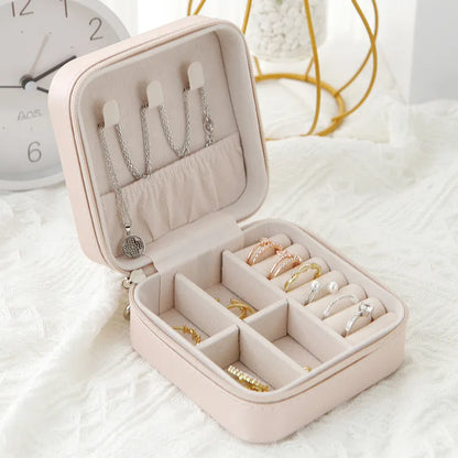 Earring Ring Necklace Storage Box Holder Organizer