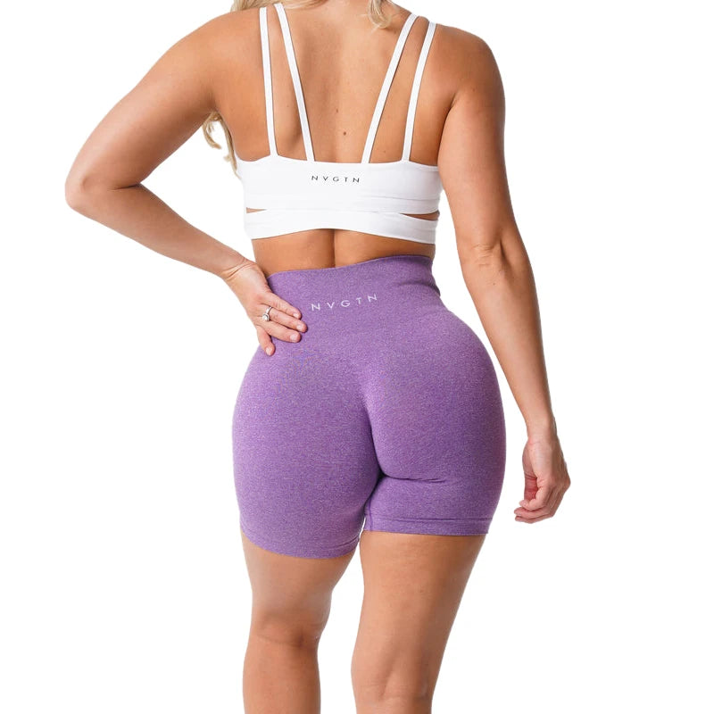 Seamless Pro Elastic Breathable Hip-lifting  Spandex Shorts