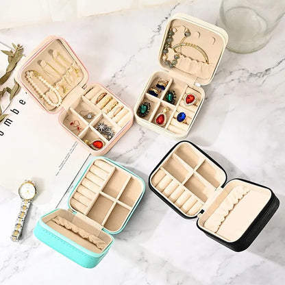 Earring Ring Necklace Storage Box Holder Organizer