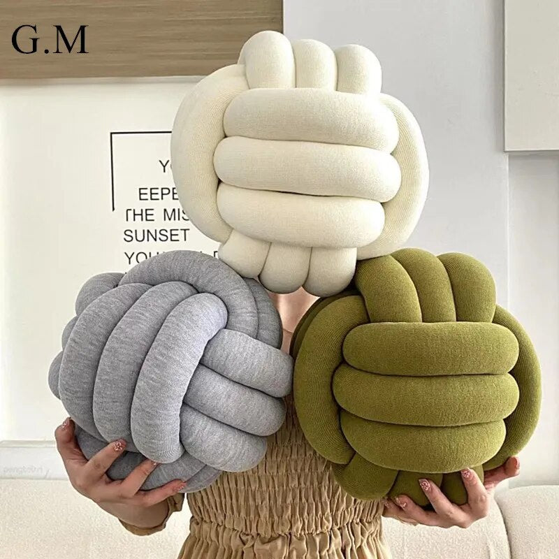 Hand Knot Cushion Sofa Throw Pillow