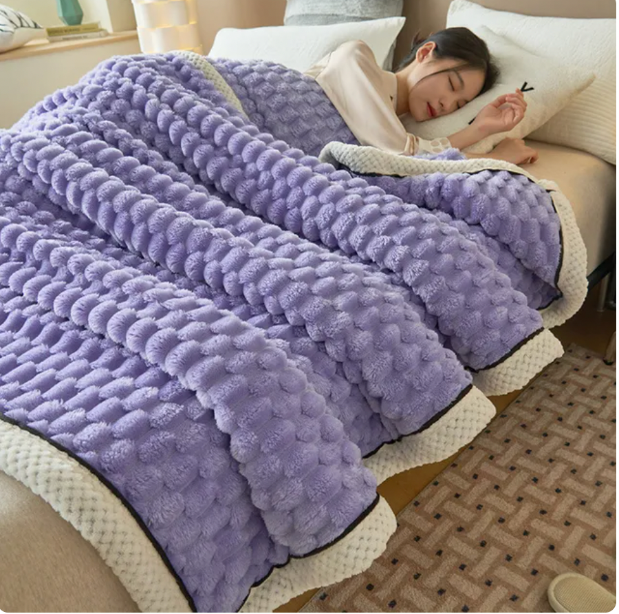 Turtle Velvet Autumn Winter Warm Sleeping Blanket